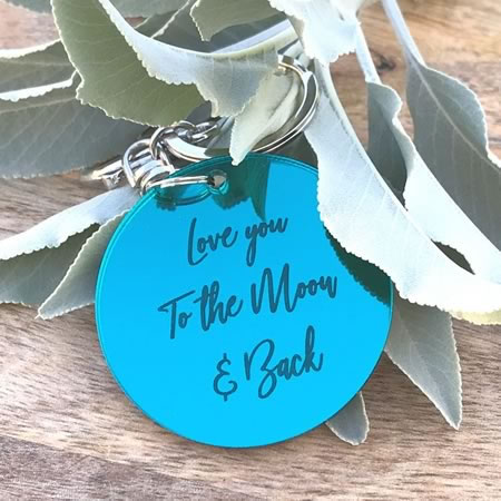 Love you to the Moon and Back Key Ring