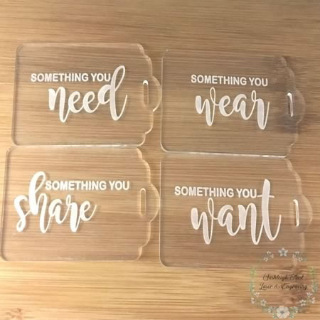 Gift Tags - Something You Want, Need, Share Wear