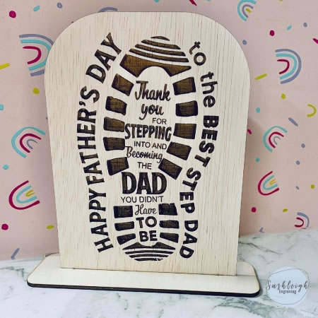 Step Dad Gift - Footprint