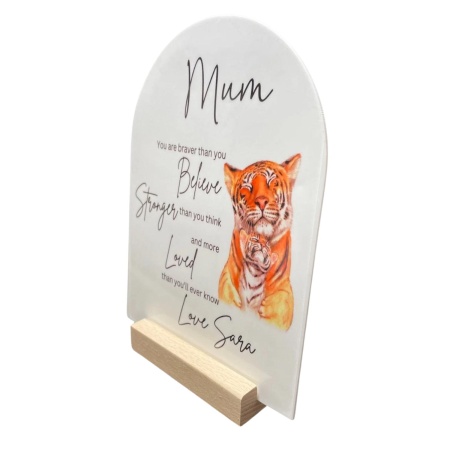 Mum Gift Plaque - Tiger