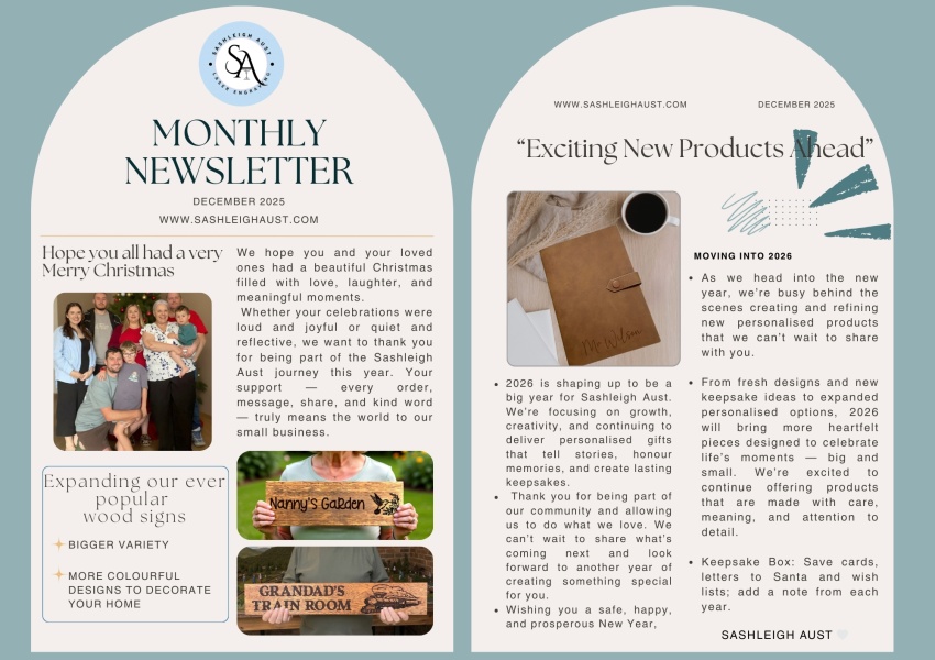DECEMBER MONTHLY NEWSLETTER