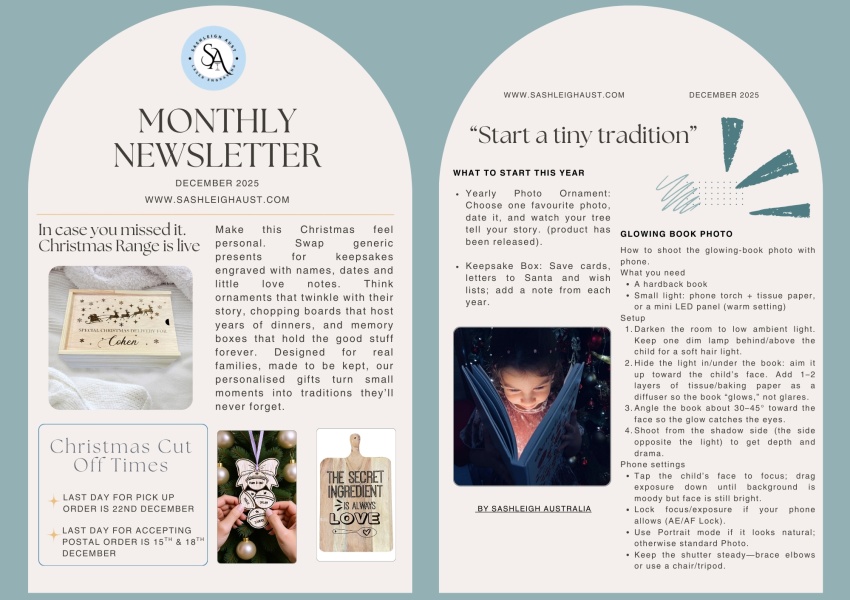 DECEMBER MONTHLY NEWSLETTER