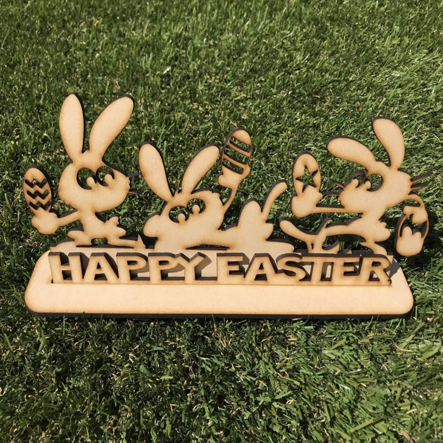 3mm MDF Happy Easter