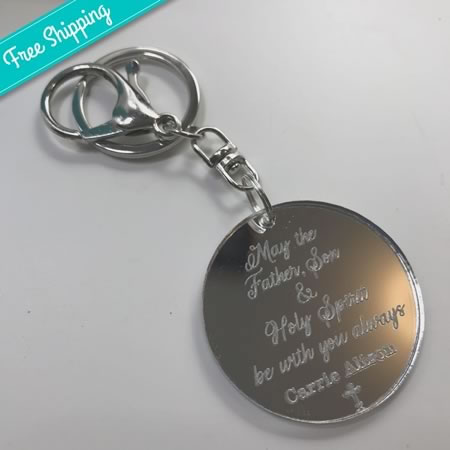 Baptism or Communion Key Rings