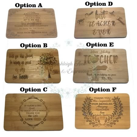 Teacher Gift Chopping Board