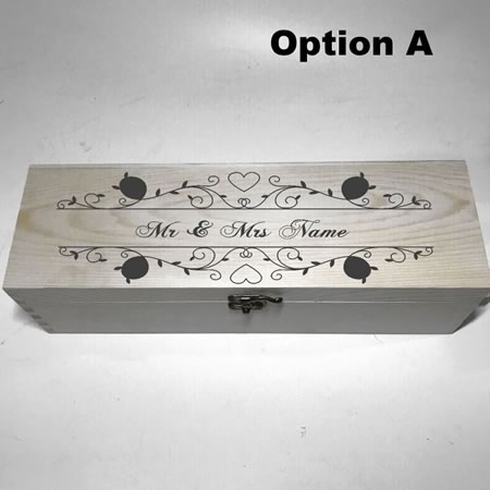 Customised Wedding Gift Wine Box