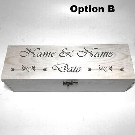 Customised Wedding Gift Wine Box