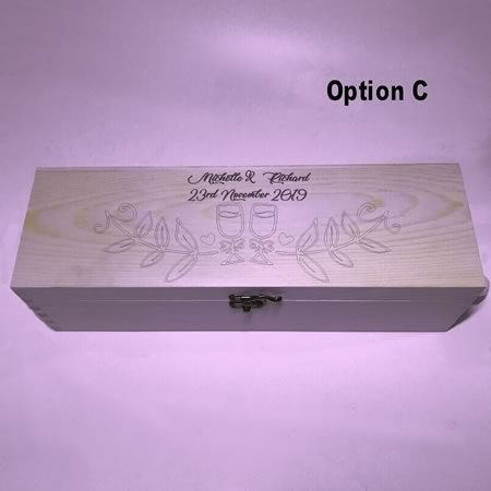 Customised Wedding Gift Wine Box