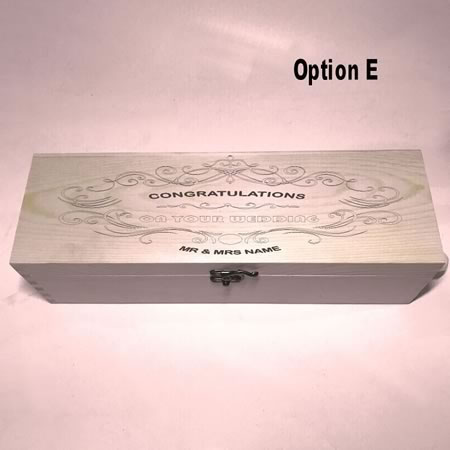 Customised Wedding Gift Wine Box