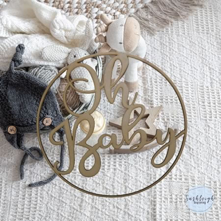 Oh Baby Circle Decoration