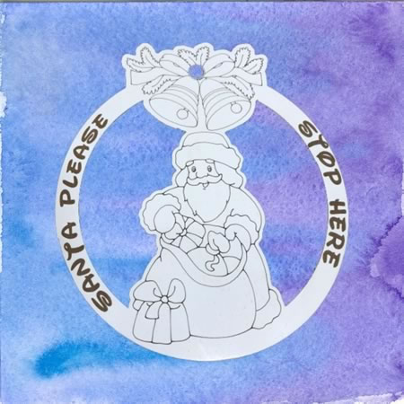 Santa Please Stop Here Sign