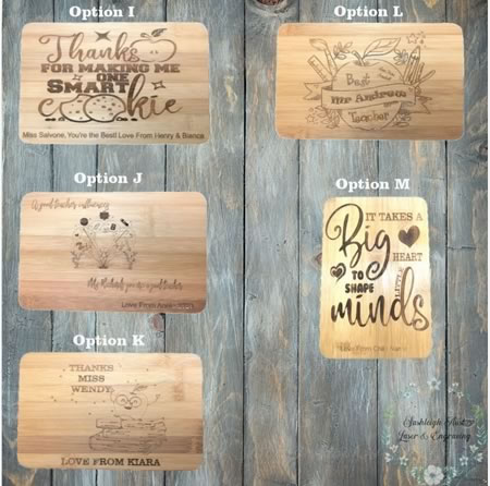 Teacher Gift  Pack - 5 Mini Boards
