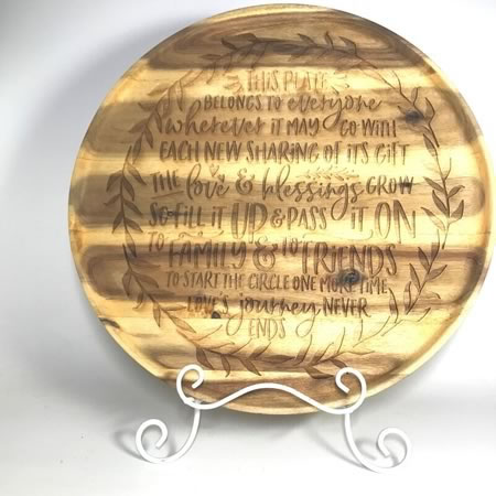 Loves Journey Never Ends Plate