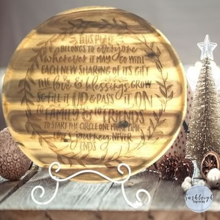 Loves Journey Never Ends Plate