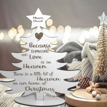 Memorial Christmas Tree - Because someone we love is in Heaven