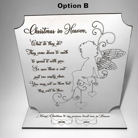 Christmas in Heaven Plaque