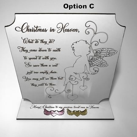 Christmas in Heaven Plaque