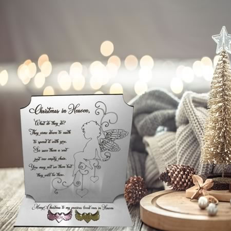 Christmas in Heaven Plaque