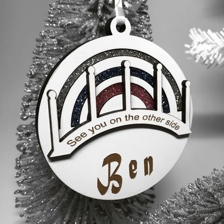 Rainbow Bridge Personalised Ornament for Pet