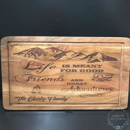 Chopping Board - Making Memories Camping