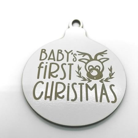 First Babys Christmas Bauble