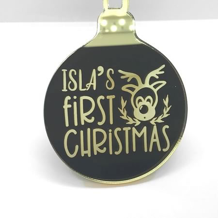 First Babys Christmas Bauble