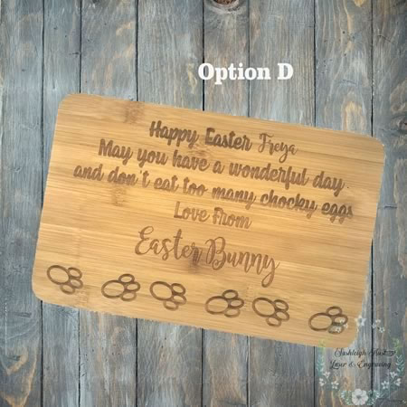 Mini Chopping Board - Easter Bunny