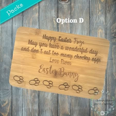 Mini Chopping Board - Easter Bunny Boards - Pack of 5