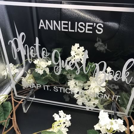 Photo Guest Book Plaque