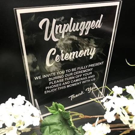 Unplugged Ceremony Plaque
