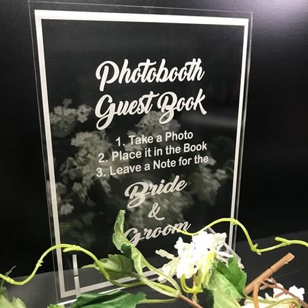 Photo Guest Book Plaque