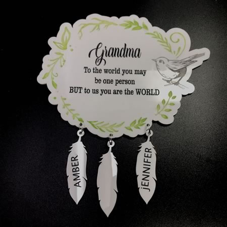 Grandma Plaque with Personalisation