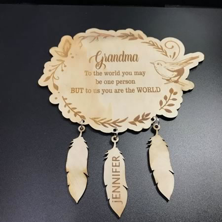 Grandma Plaque with Grandkids