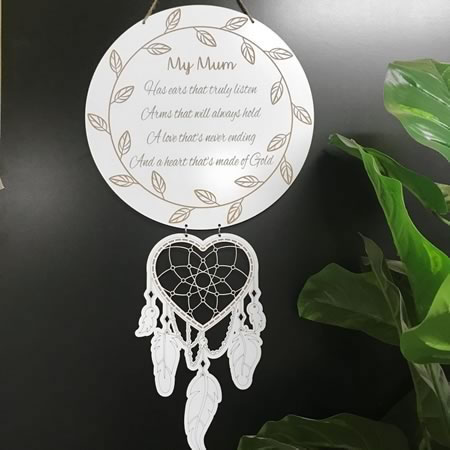 Mum/Grandparents Dream Catcher Wooden Gift