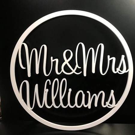 Mr and Mrs Wedding/Engagement Hoop