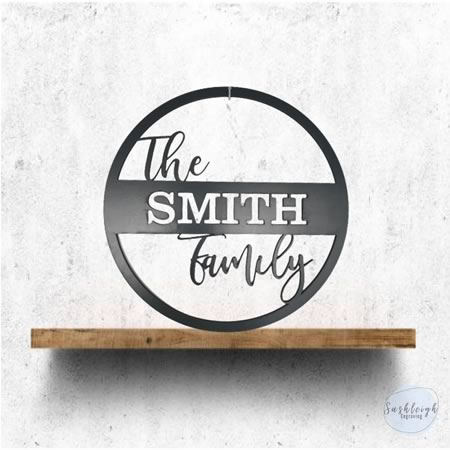 Family Hoop Sign