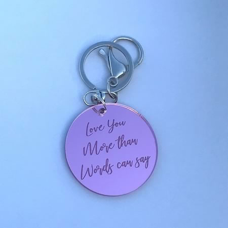 Love you more than words can say Key Ring