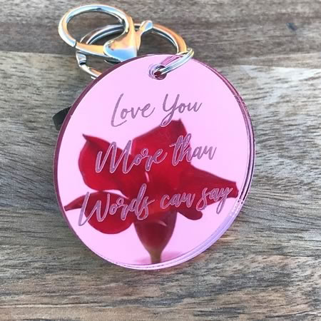 Love you more than words can say Key Ring