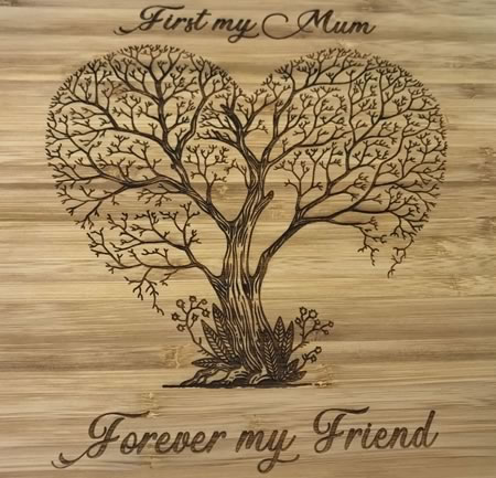 First My Mother Forever My Friend Chopping Board