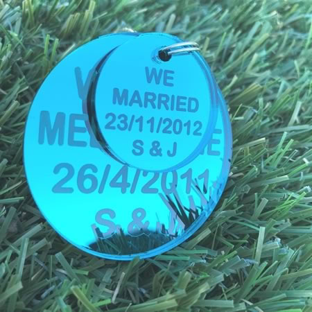 We Met - We Married Key Ring