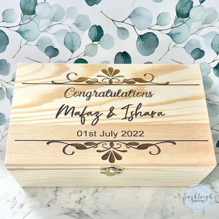 Engagement/Wedding Day Card Box