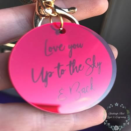 Love You to the Sky and Back Key Ring