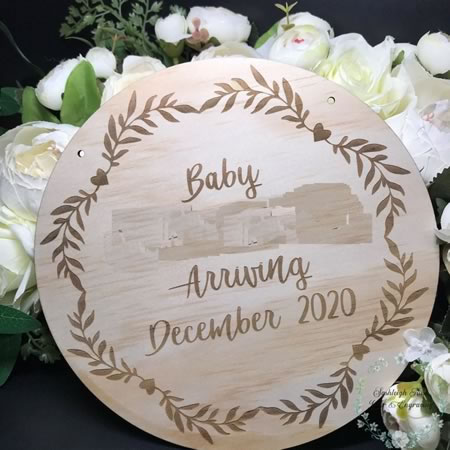 Baby Announcement Disc