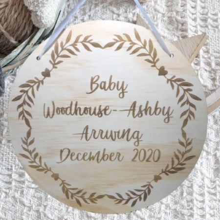 Baby Announcement Disc