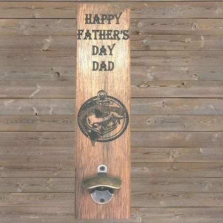 Fathers Day Board with Bottle Opener