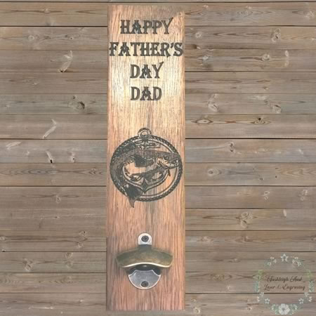 Fathers Day Board with Bottle Opener