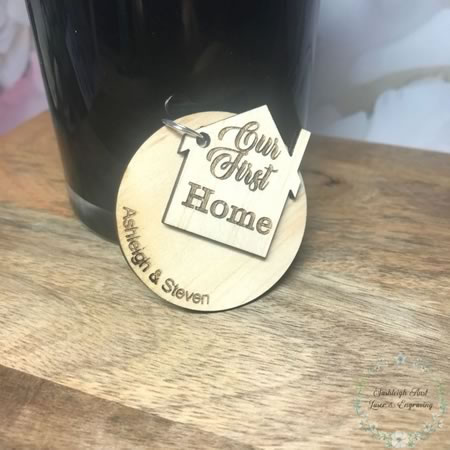 Our First Home Key Ring - Personalised