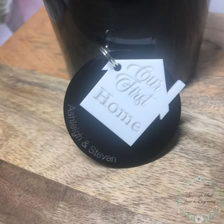 Our First Home Key Ring - Personalised
