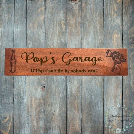 Pops Garage Sign