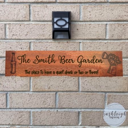 Family Name Beer Sign